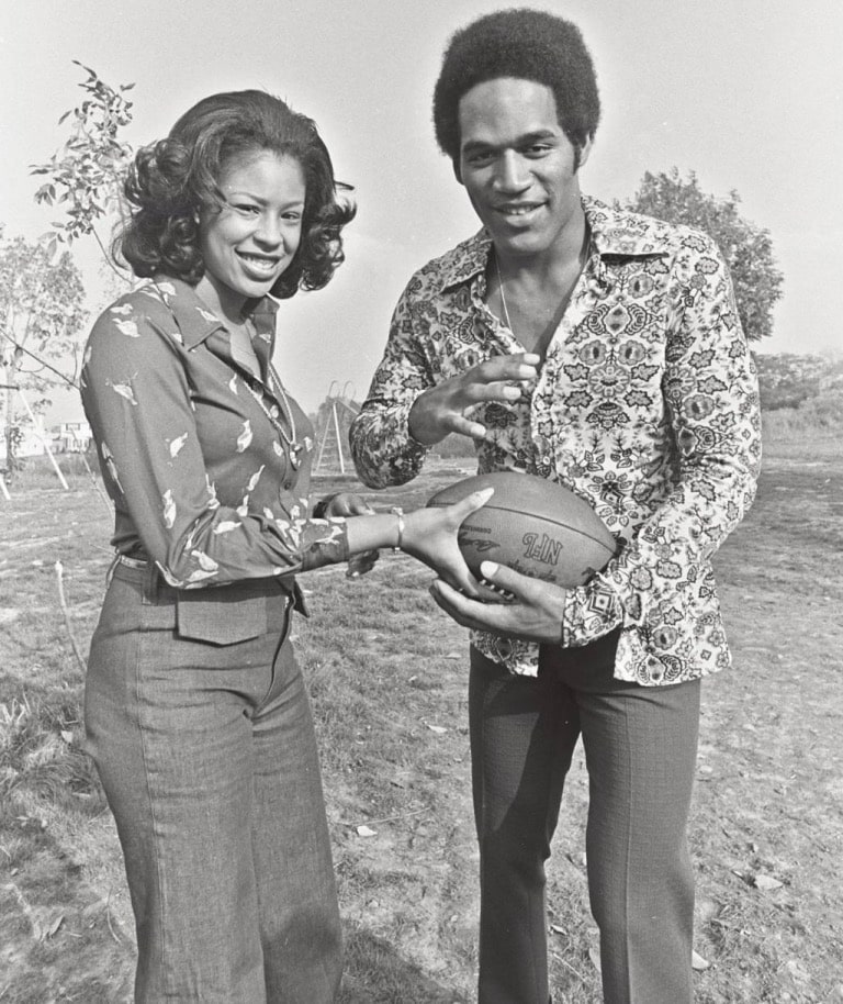 Marguerite Whitley and O.J. Simpson